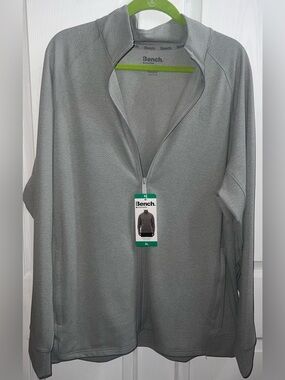 Bench Men’s Light Gray Full-Zip Sweater Jacket